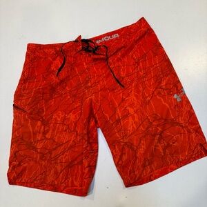 Under Armour Men's Vibrant Red Board Shorts
